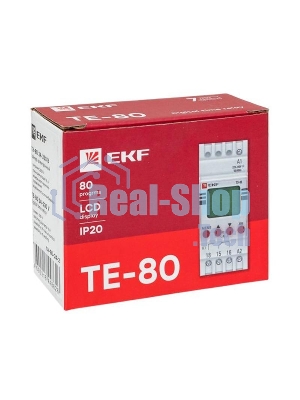 Таймер электронный двухканальный ТЭ-80 24-230В EKF