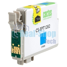 Картридж струйный Cactus CS-EPT1282 (T1282) голубой (7 мл) для Epson Stylus S22/S125/SX420/SX425/Office BX305