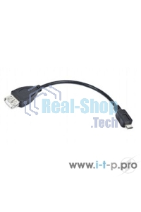 Кабель Gembird/Cablexpert A-OTG-AFBM-001 AF/MicroBM, Кабель USB 2.0 OTG, 0.15м, пакет
