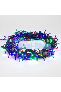 Гирлянда светодиодная универсальная 120 LED МУЛЬТИКОЛОР 12 метров с контроллером