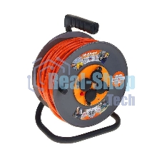 Удлинитель катушка UNIVersal ВЕМ-250 IP-44 термо ПВС 3x1,5 4 гнезда 50мс заземлением