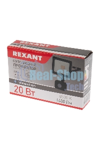 Прожектор светодиодный Rexant с датчиком движения 20 Вт 200–260В IP44 1600 лм 6500 K холодный свет