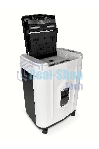 Шредер Heleos АП20-5 белый/черный с автоподачей (секр.P-5) перекрестный 131лист. 20лтр. скрепки скобы пл.карты