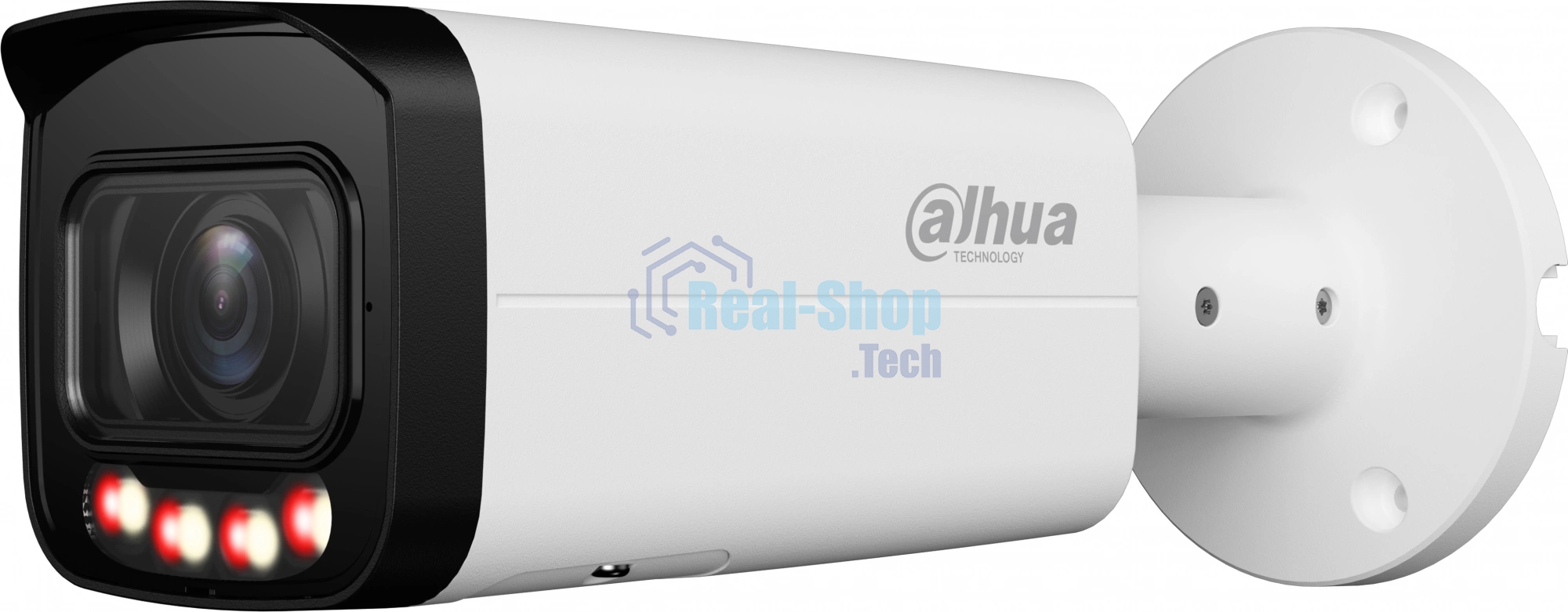 Уличная цилиндрическая IP-видеокамера DAHUA DH-IPC-HFW2449TP-ZAS-IL Smart Dual Light с ИИ 4Мп, 1/2.9” CMOS, моторизованный объектив 2.7~13.5мм, видеоаналитика, ИК до 60м, LED до 60м, IP67, IK10