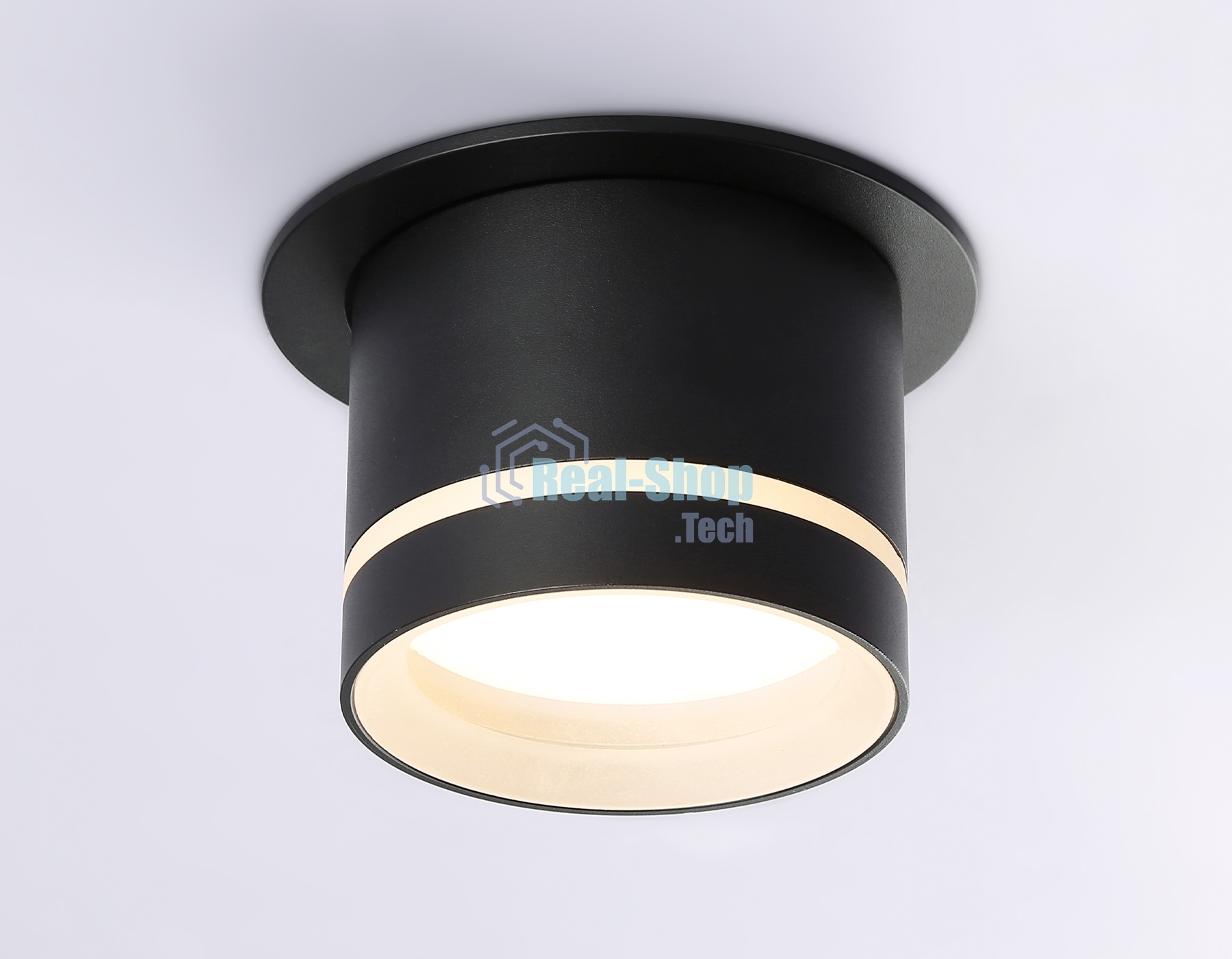 Светильник Ambrella light TA1432 SBK/FR черный песок/белый матовый GX53 D85*95