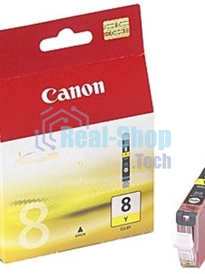 Картридж струйный CLI-8Y (0623B024), для Canon 4200/5200/MP500/MP800, Желтый, 490 стр.