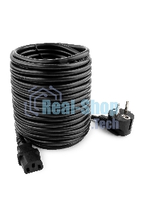 Кабель Кабель питания Gembird 10.0м, VDE(0.75мм), черный, с зазем., пакет PC-186-VDE-10M