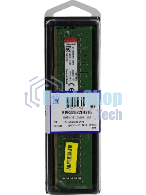 Оперативная память Kingston ValueRAM, DDR4, 16GB (1x16GB), 3200MHz, CL22, DIMM