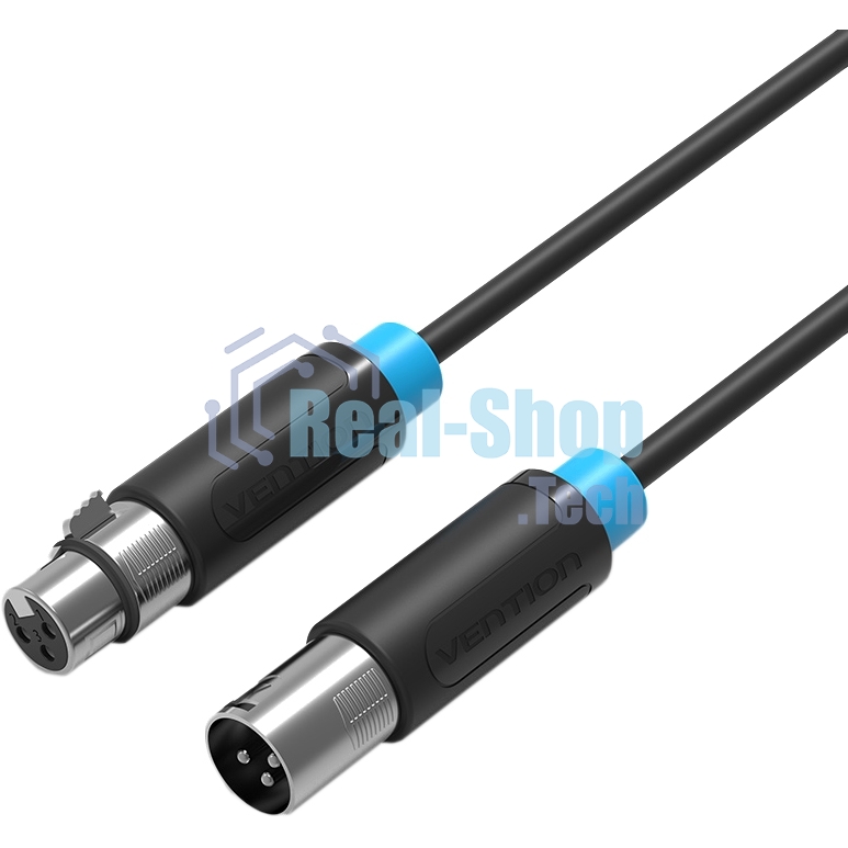 Кабель Vention аудио XLR M/XLR F - 1.5м BBFBG