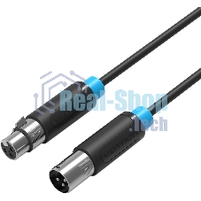 Кабель Vention аудио XLR M/XLR F - 1.5м BBFBG