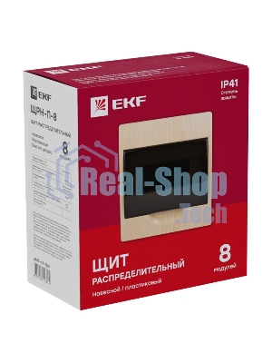 Щит ЩРН-П-8 IP41 светлое дерево PROxima EKF pb40-n-8-light