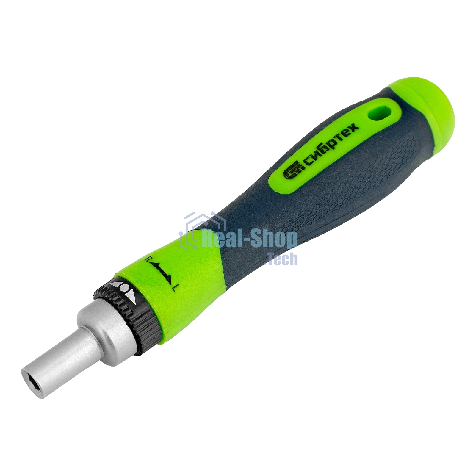 Отвертка реверсивная Сибртех для точных работ с набором бит и торцевых головок, 32 предметов, CrV