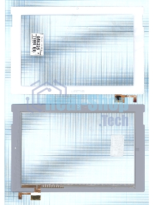 Сенсорное стекло (тачскрин) DY10118 (V4) белое