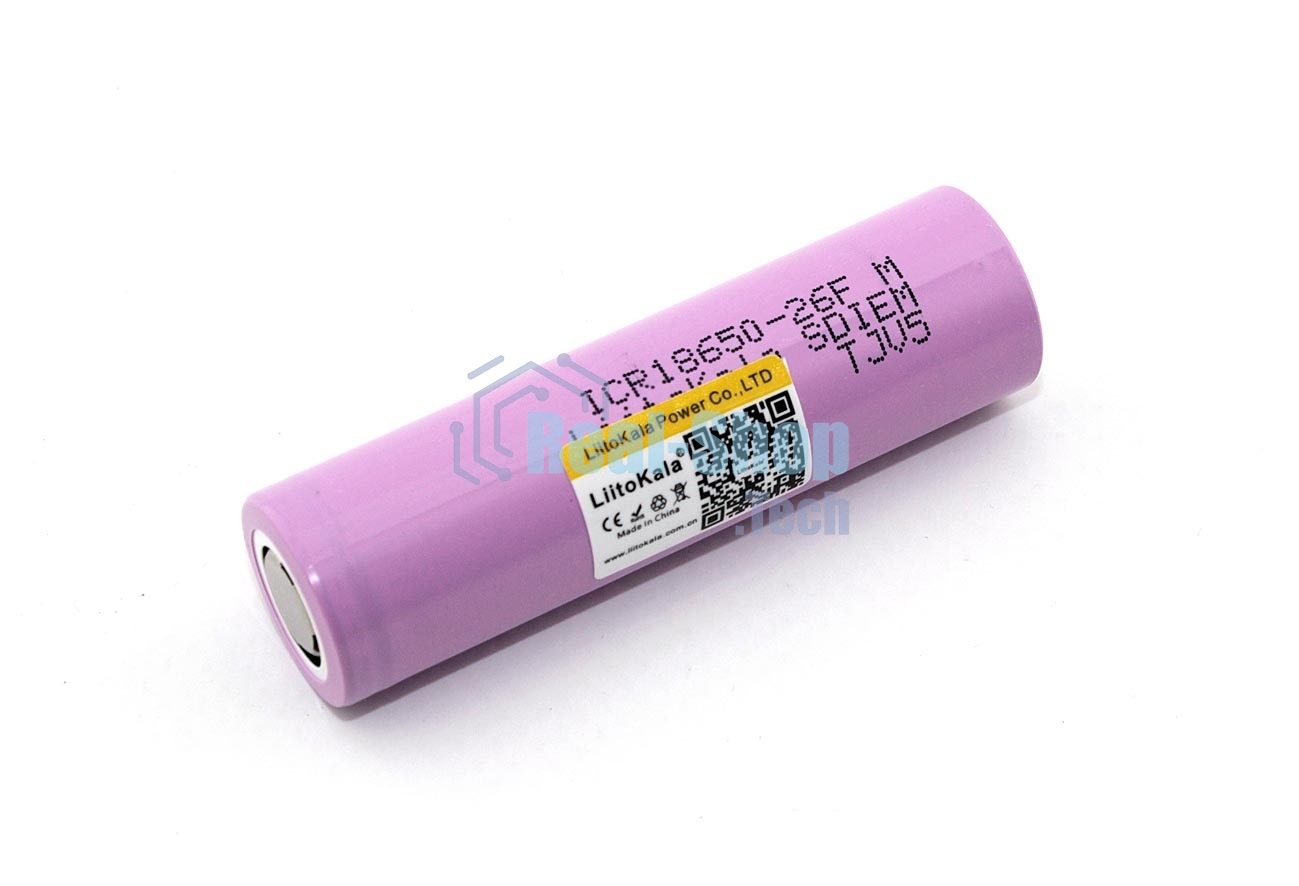 Аккумулятор LiitoKala Lii-26FM 2600mAh, 3.7V типа 18650 Li-Ion