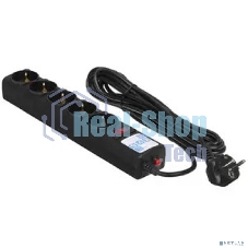 Сетевой фильтр Powercube SPG5-С5 5 м (5 розеток) черный (коробка)