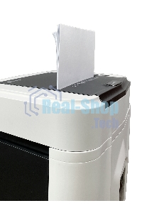 Шредер Heleos АП20-5 белый/черный с автоподачей (секр.P-5) перекрестный 131лист. 20лтр. скрепки скобы пл.карты