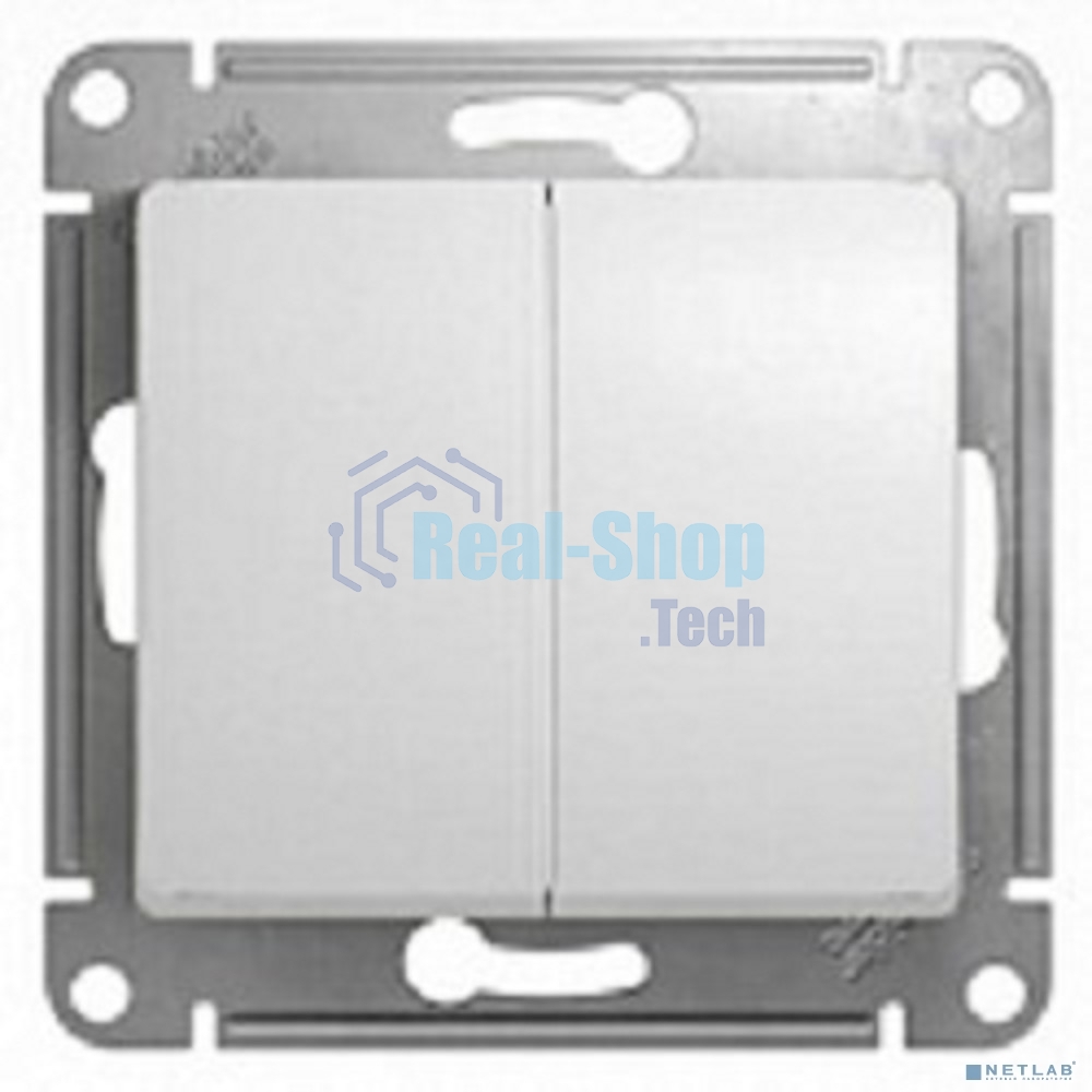 Механизм выключателя 2-кл. СП Glossa 10А IP20 10AX бел. SchE GSL000151