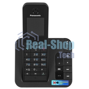Телефон беспроводной (DECT) Panasonic KX-TGH220RUB черный АОН, Caller ID, 