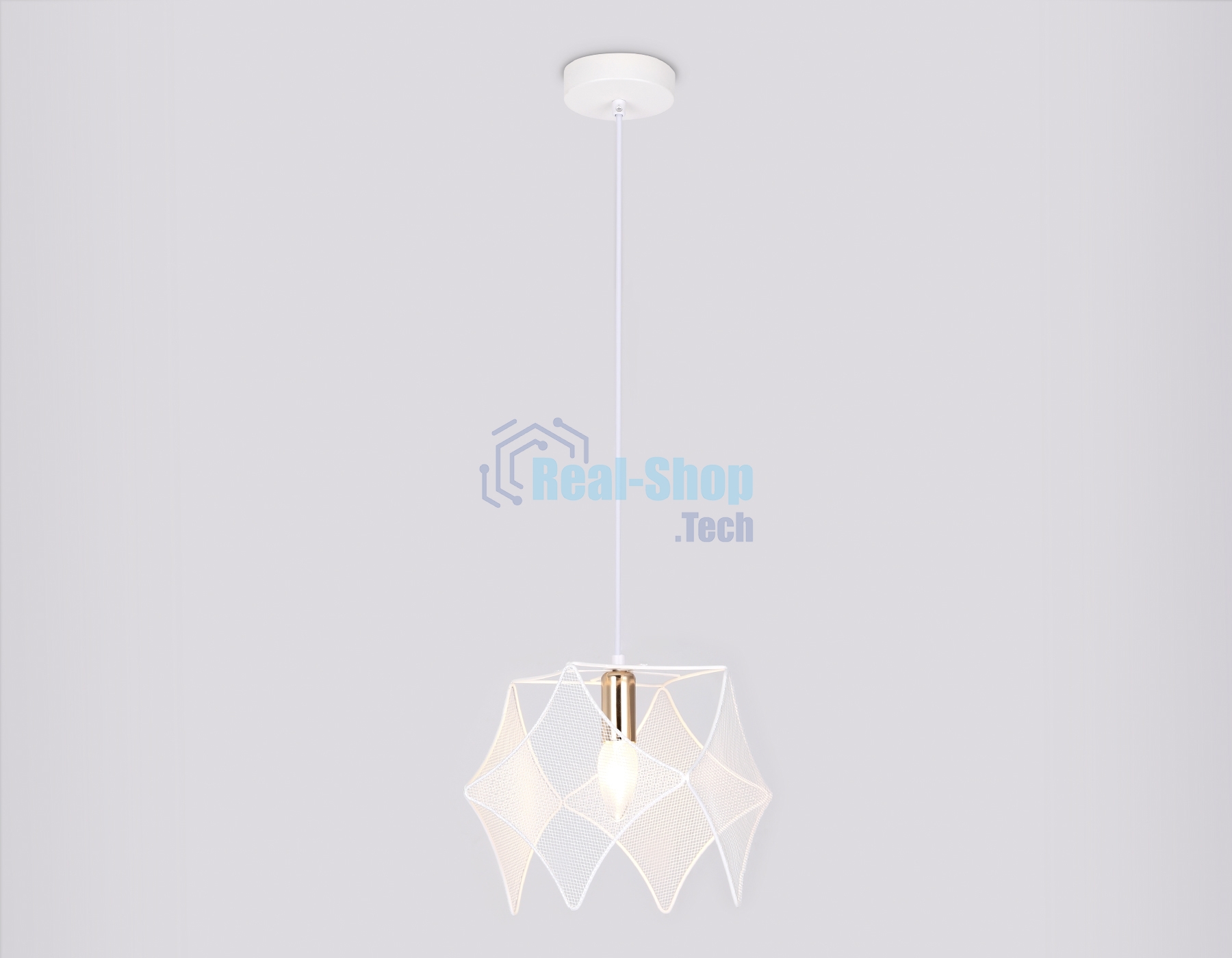 Светильник Ambrella light TR8420 WH/GD белый/золото E14 max 40W D285*1000