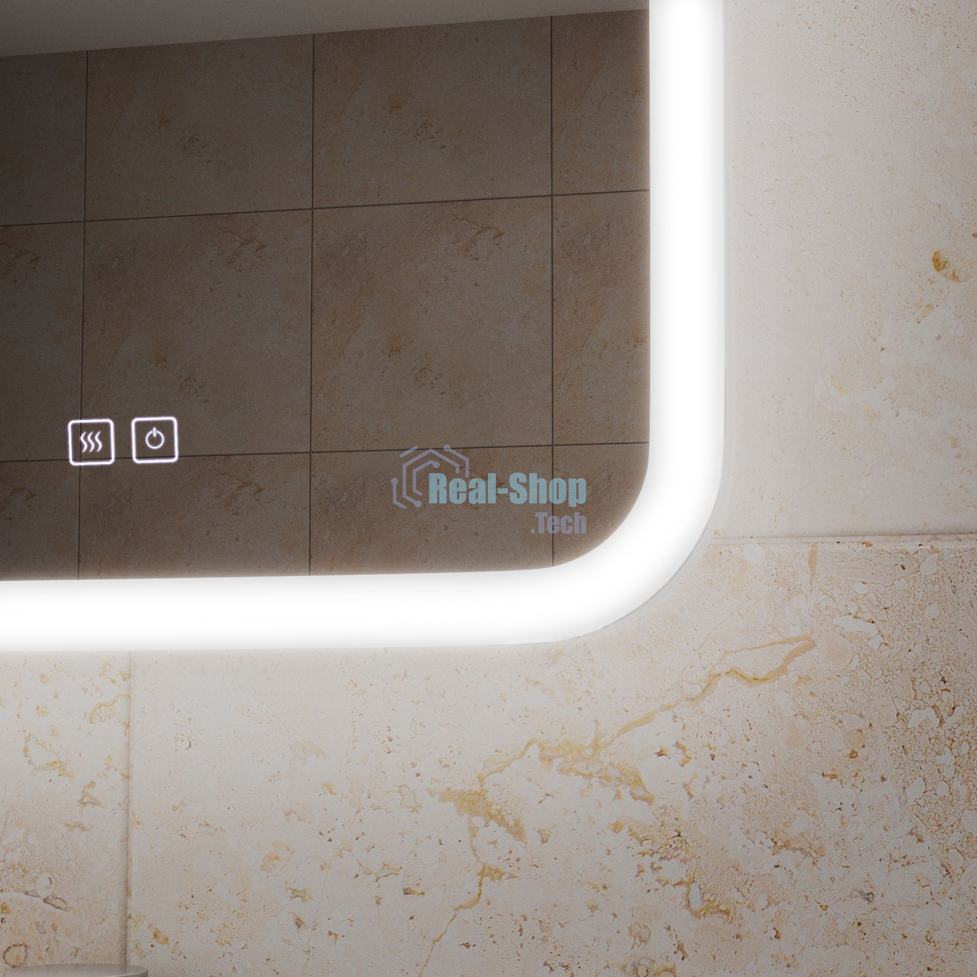 Зеркало Bau Stil 40х70, LeD подсветка, сенсор, антипар, пластиковый защитный корпус
