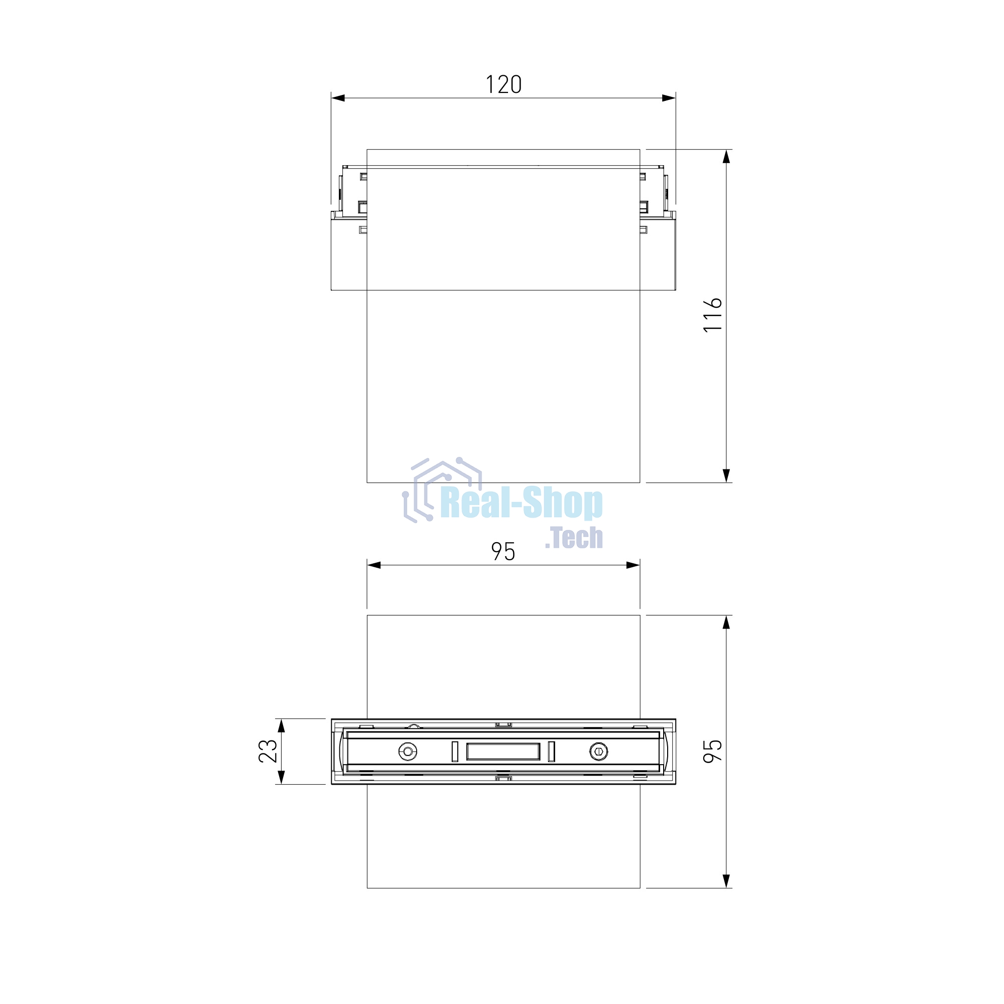 Трековый светильник Slim Magnetic 12W 4200K Solo (чёрный) 85055/01