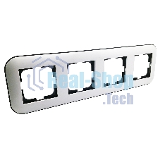 Ovivo Рамка 4-местн. ЛОФТ (LOFT), белый/черный, 404-010008-228