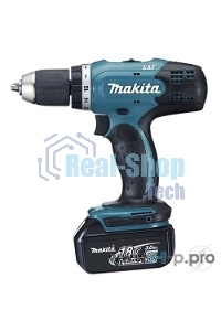 Дрель-шуруповерт аккумуляторная Makita DDF453RFE, Аккумуляторная, 18В, 2 АКБ, Кейс