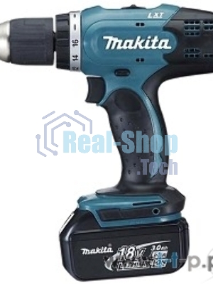 Дрель-шуруповерт Makita DDF453RFE, 18 В, 3 Ач, 42 Нм, щеточный