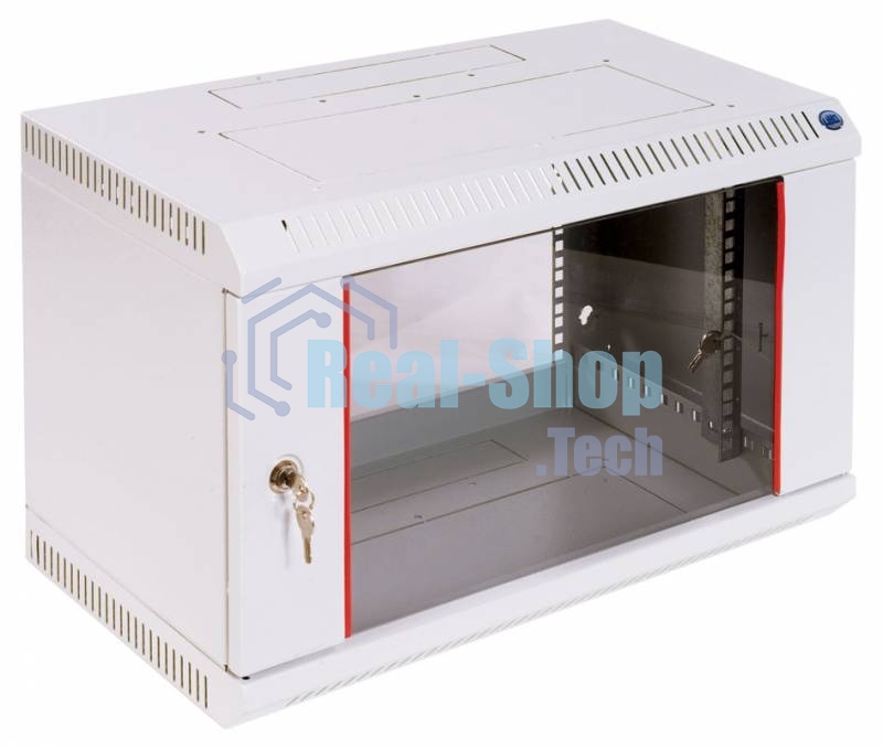 Шкаф телеком. настен, 6U, 600x650 дверь стекло (ШРН-6.650) (1 коробка)