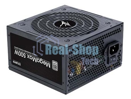 Блок питания Zalman ZM500-TXII V2 retail, 500Вт, 80 PLUS, 120мм, черный