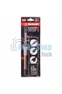Паяльник Rexant с керам. нагревателем 220В/60Вт/Japan type/12-0611