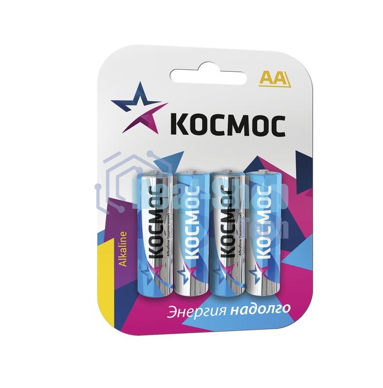 Элемент питания алкалиновый LR LR6 BP-4 (блист.4шт) Космос KOCLR64BL_classic