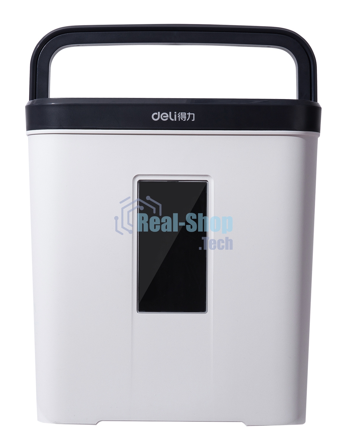 Шредер Deli E9939 белый (секр.P-4)/фрагменты/5лист./12лтр./скобы