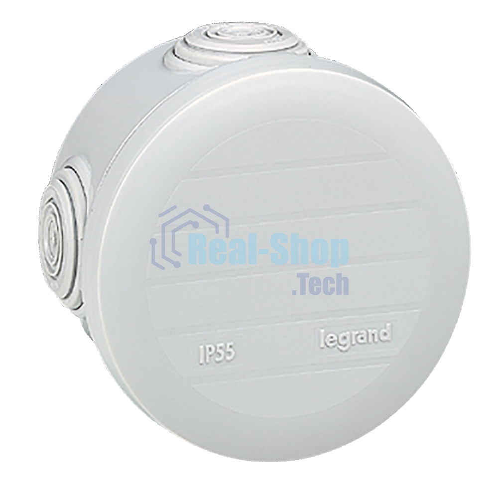 Plexo Коробка IP55, круглая, 70х45 мм, 4 ввода