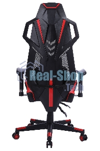 Кресло игровое Cactus CS-CHR-090BLR черный/красный, сиденье черный/красный, эко.кожа/сетка, крестовина пластик, пластик черный