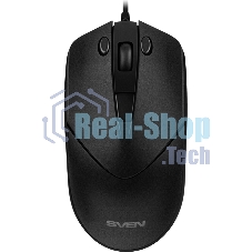 Мышь проводная SVEN RX-100 черный, 4000 dpi, USB, кнопки - 6