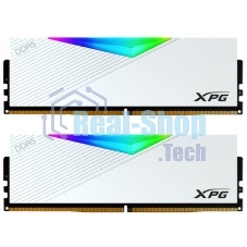 Оперативная память XPG Lancer, DDR5, 32Gb (2x16GB), 6400MHz, CL32, DIMM, с радиаторами, RGB, белый