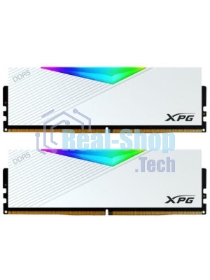 Оперативная память XPG Lancer, DDR5, 32Gb (2x16GB), 6400MHz, CL32, DIMM, с радиаторами, RGB, белый