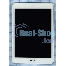 Модуль (матрица + тачскрин) для Acer Iconia A1-830 белый с рамкой