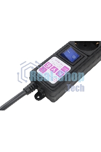 Фильтр-удлинитель PC 3 м 6 р, черный 16А, SPG6-B1