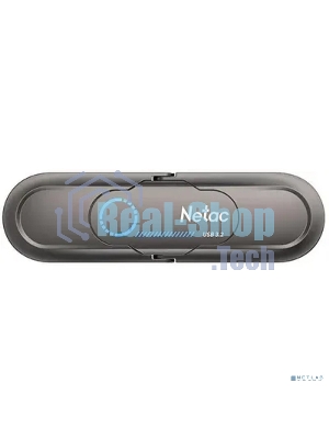 Флешка USB Netac US9 (NT03US9C-512G-32TA), 512Gb, USB 3.2 Gen2 Type-A/USB Type-C, R/W 1000/900, серебристый