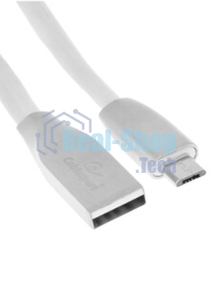 Кабель USB2.0 Cablexpert CC-G-mUSB01W-3M, AM/microB, серия Gold, длина 3м, белый, блистер