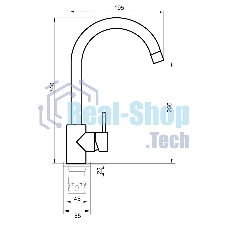 SUS124G-017F Смеситель для кухни, ø35