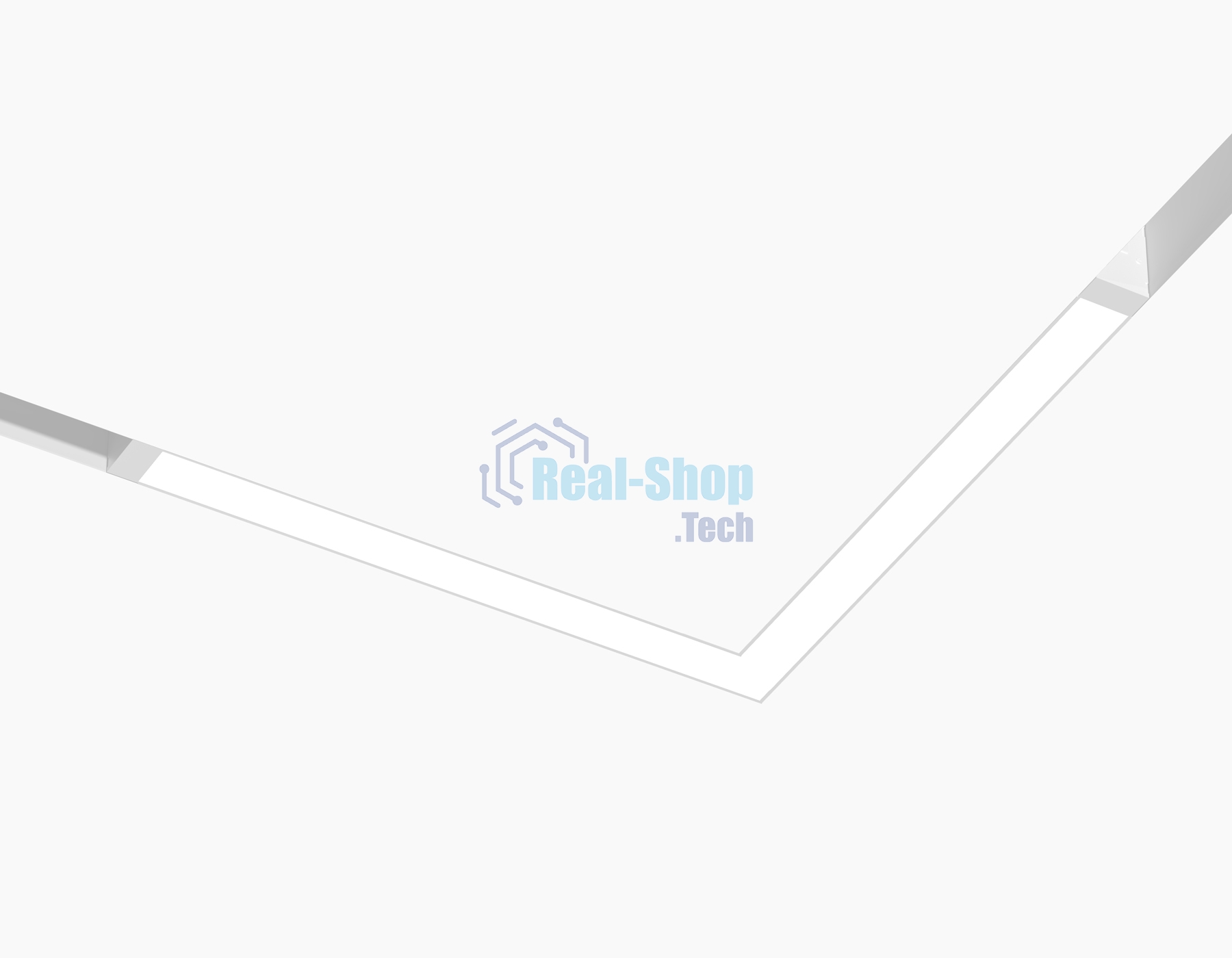 Трековый светильник-коннектор одноцветный GL1706 WH белый IP20 18W 4000K 220V 120° 312*312*25