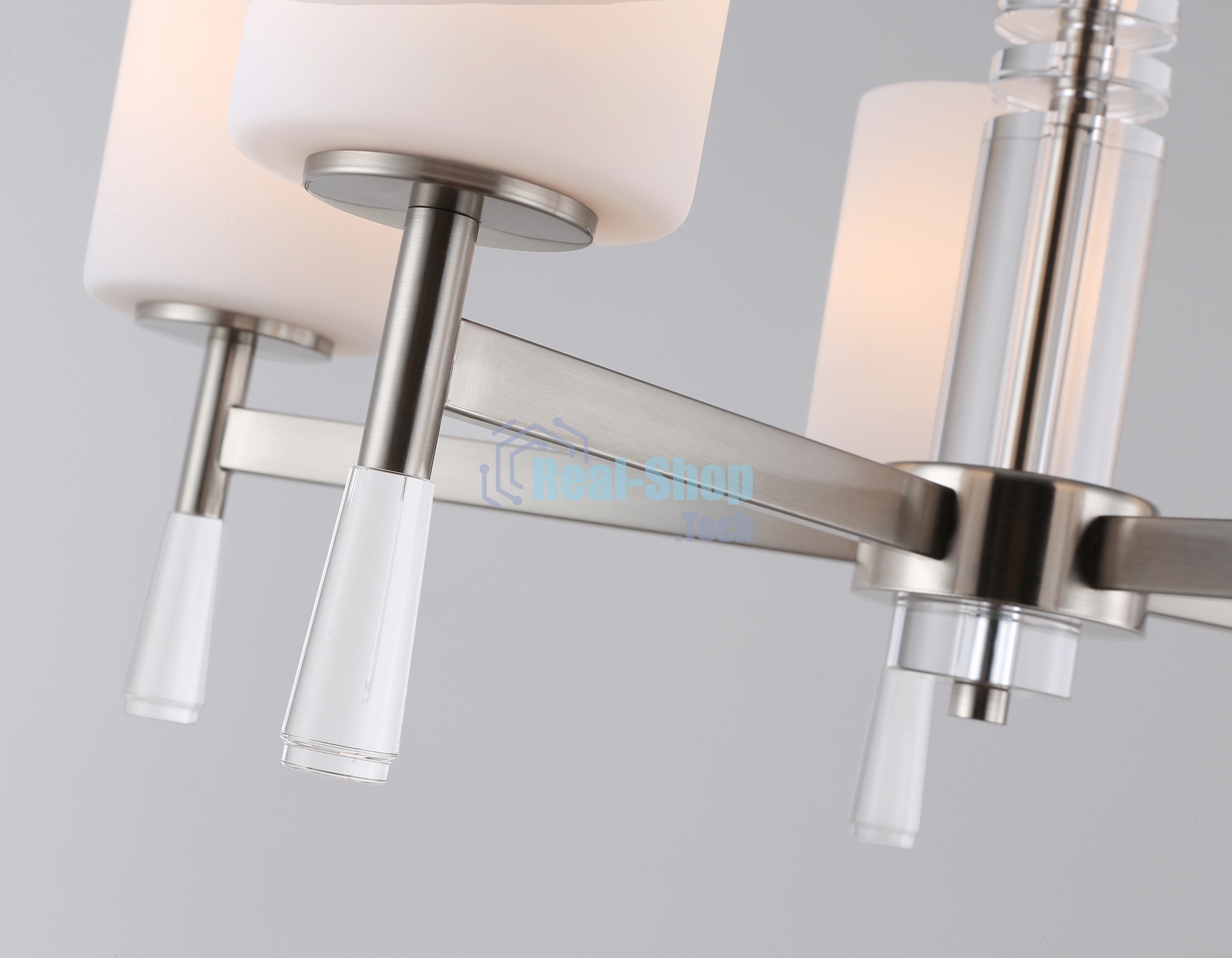 Люстра Ambrella light LH56251/5 SN/FR никель/белый матовый E27/5 max 60W D600*590