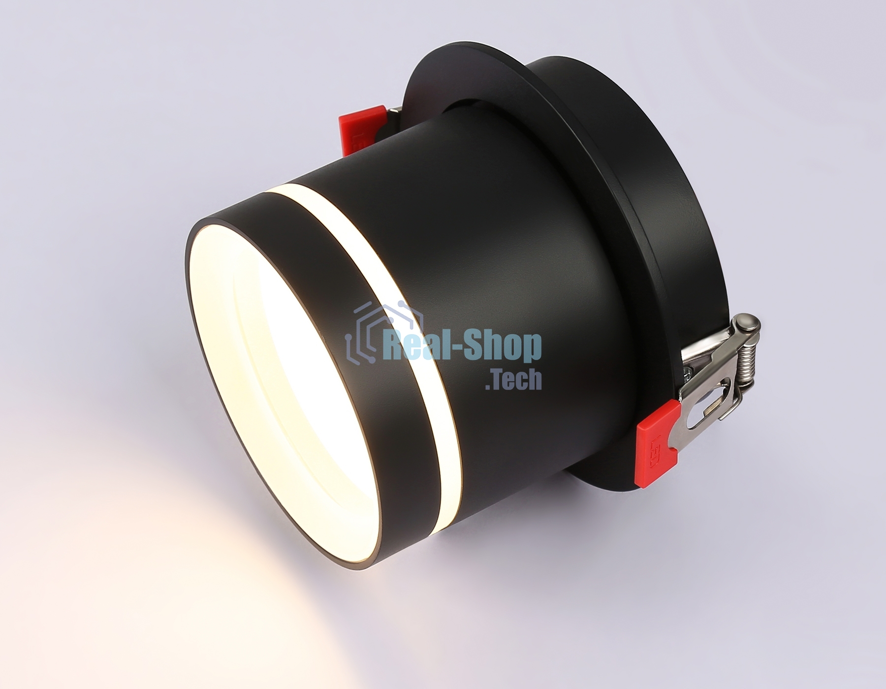 Светильник Ambrella light TA1432 SBK/FR черный песок/белый матовый GX53 D85*95