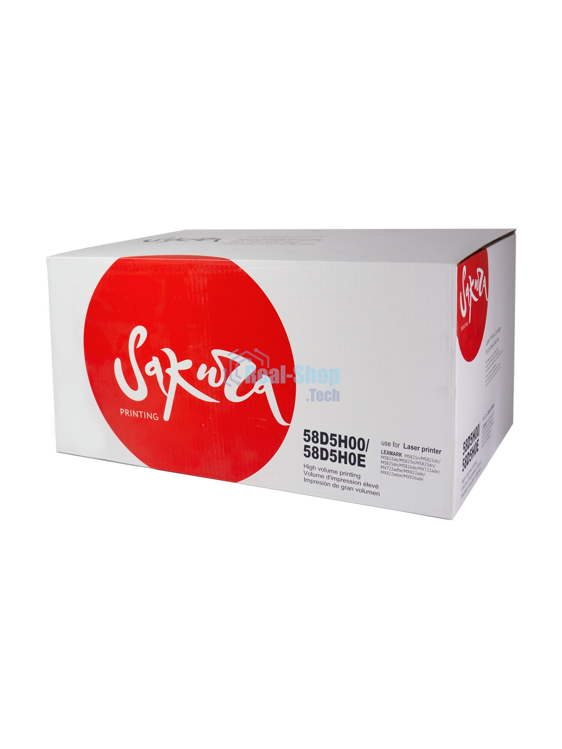 Картридж Sakura 58D5H00/58D5H0E для Lexmark MS821/823/825/MS/MX725/822/826, черный, 15000к.