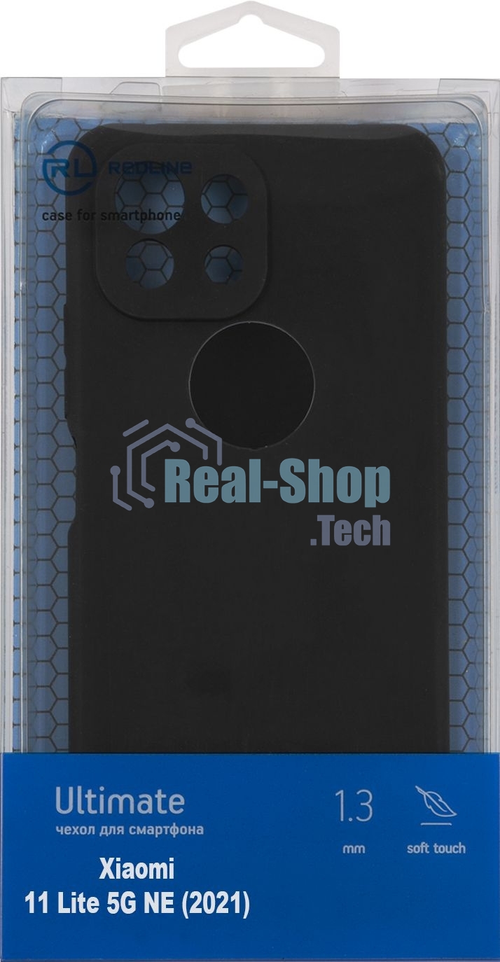 Чехол (клип-кейс) Redline для Xiaomi Mi 11 Lite/Xiaomi 11 Lite 5G NE (2021) УТ000027399 черный