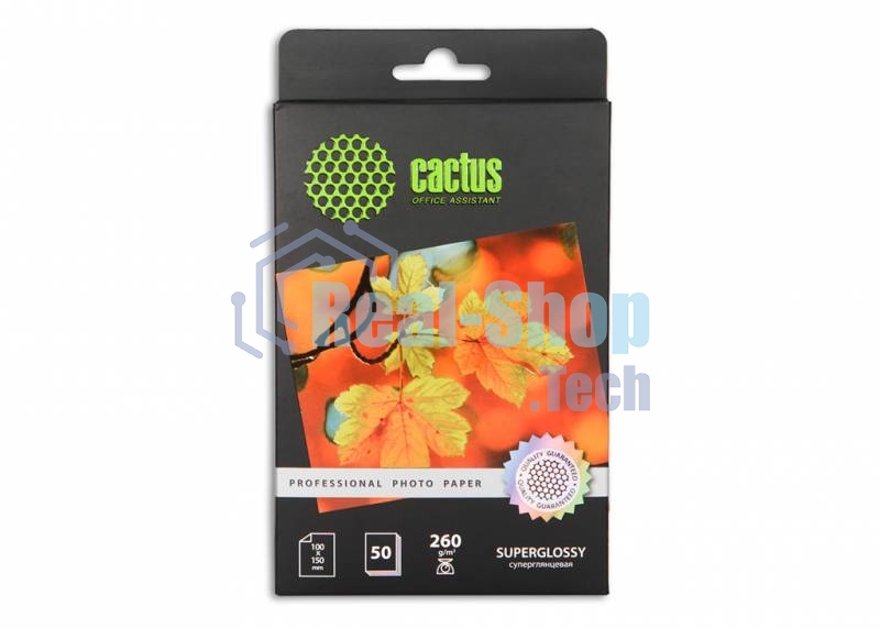 Фотобумага Cactus CS-HGA626050 Professional суперглянцевая A6 260 г/м2 50 листов