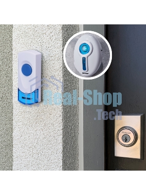 Звонок дверной беспроводной Rexant 220 вольт кнопка IP 44 RX-6
